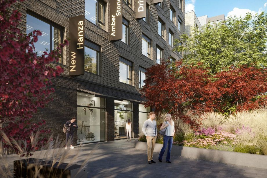 New Hanza teritorijas labiekārtojums