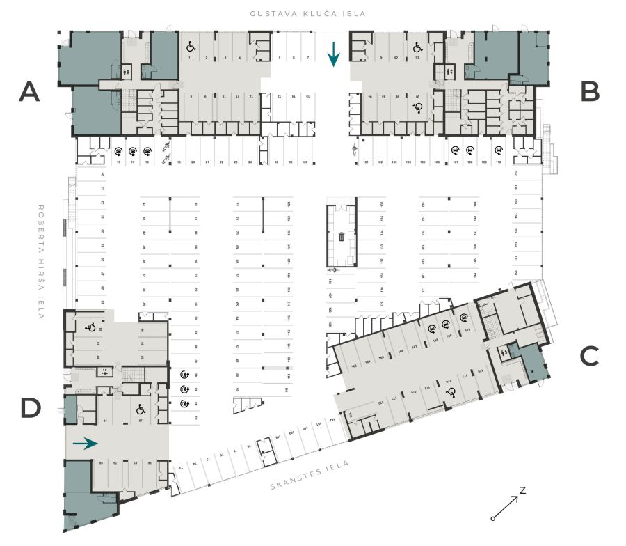 Autostāvvietas new hanza apartments