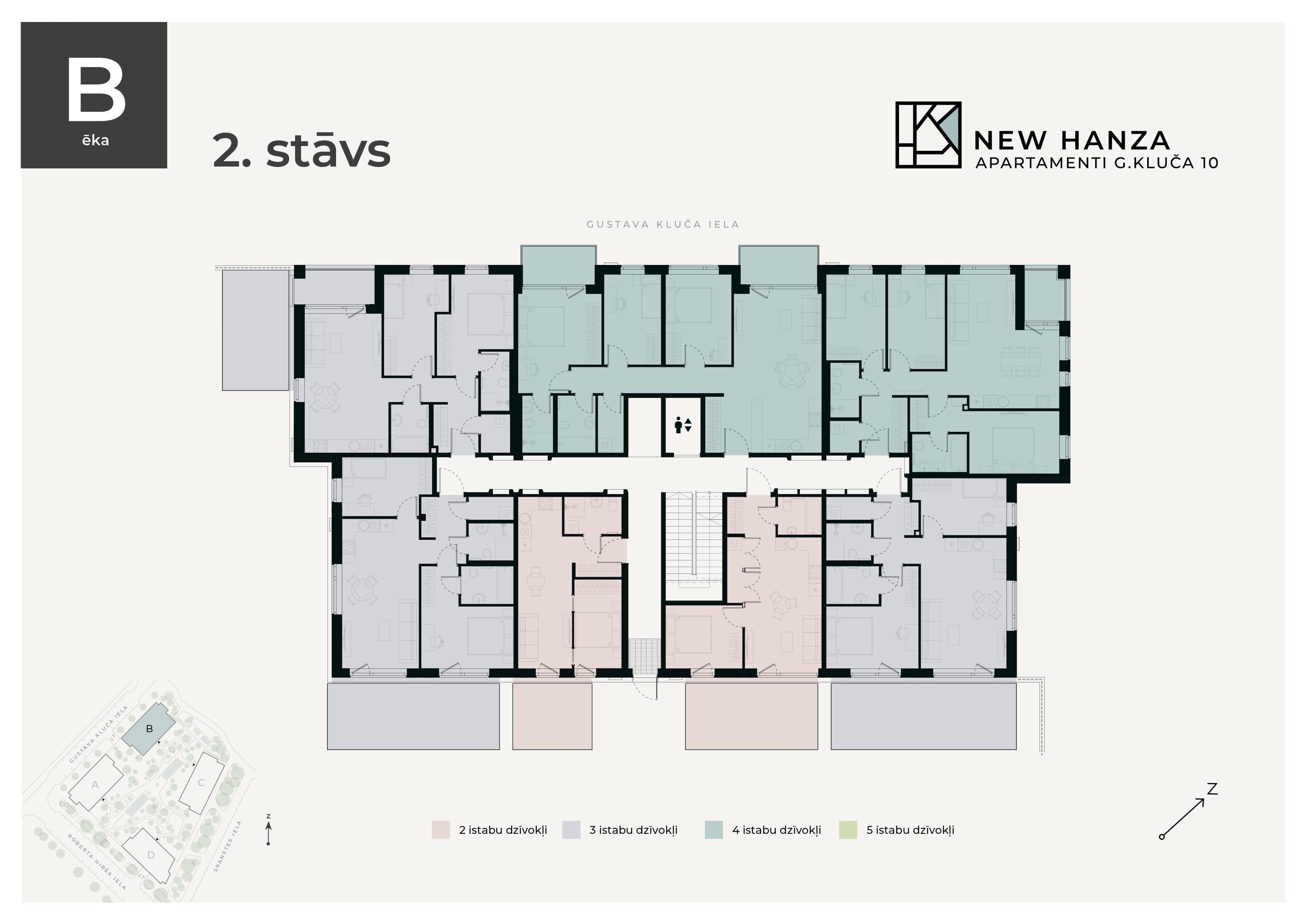 New Hanza apartamenti floorplan