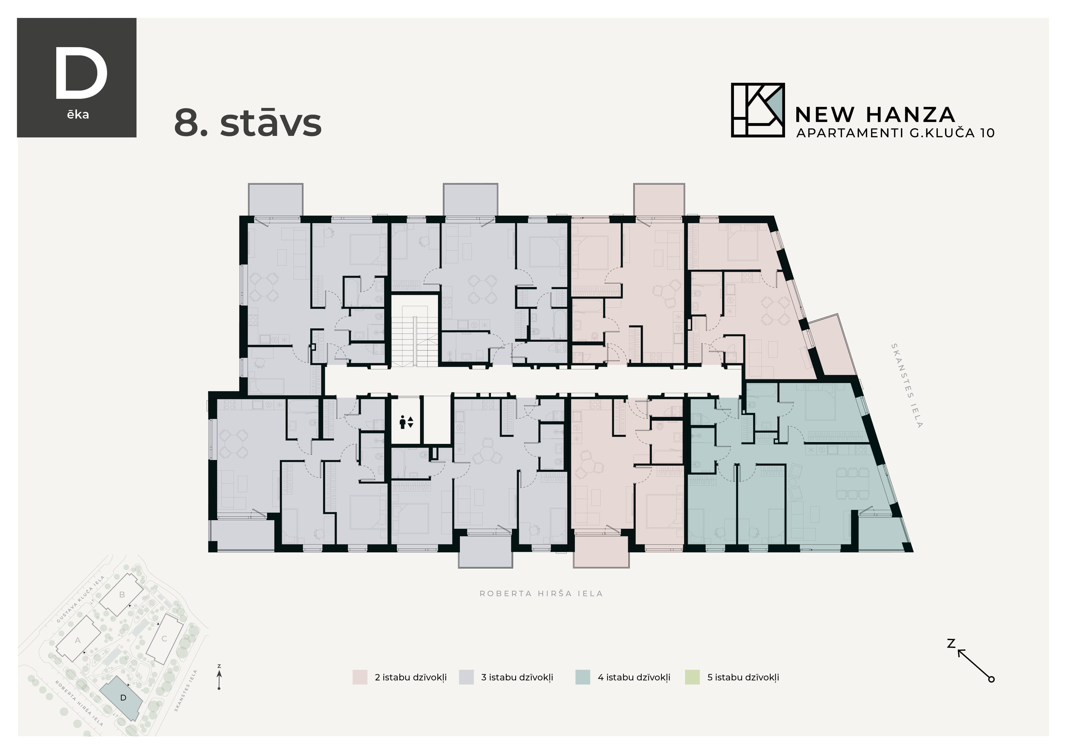New Hanza apartamenti floorplan